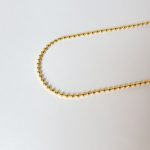 Colar Semijoia Corrente de Bolinhas 2,5mm Banho Ouro 18K