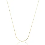 Colar Semijoia Fio Mini Palitinho Diamantados Banho Ouro 18K - Imagem 2