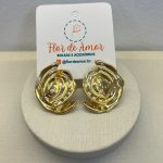 Brinco Orgânico Dourado