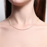 CHOKER RIVIERA 1,5MM OURO AMARELO /CRISTAL